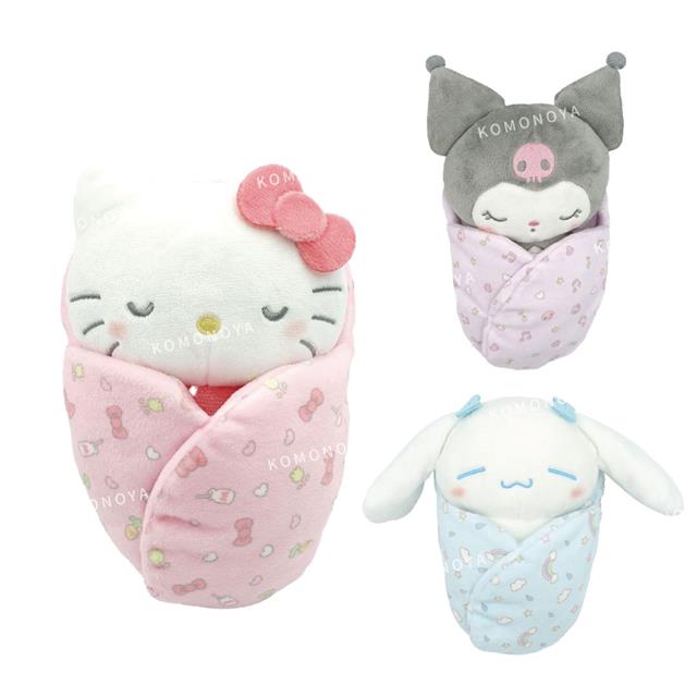小禮堂 Sanrio 三麗鷗 絨毛玩偶 (襁褓嬰兒) Kitty 酷洛米 大耳狗