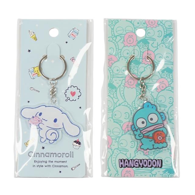 小禮堂 Sanrio 三麗鷗 壓克力鑰匙圈吊飾 (快樂時光款) 大耳狗 人魚漢頓