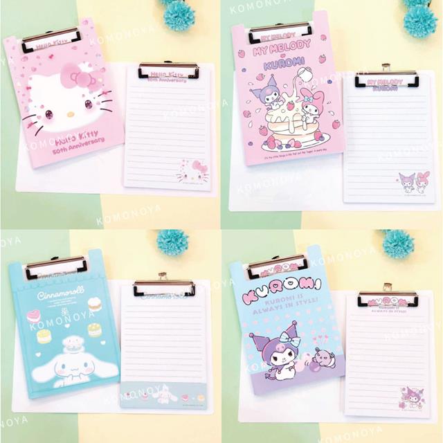 小禮堂 Sanrio 三麗鷗 夾板便條紙 Kitty 美樂蒂 酷洛米 大耳狗