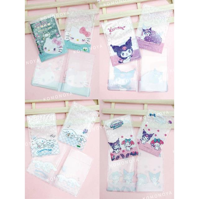 小禮堂 Sanrio 三麗鷗 亮彩半透明護照套 (繽紛款) Kitty 美樂蒂 酷洛米 大耳狗