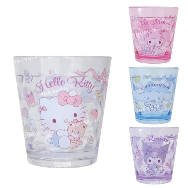 小禮堂 Sanrio 三麗鷗 壓克力水杯 270ml (與小夥伴) Kitty 美樂蒂 酷洛米 大耳狗