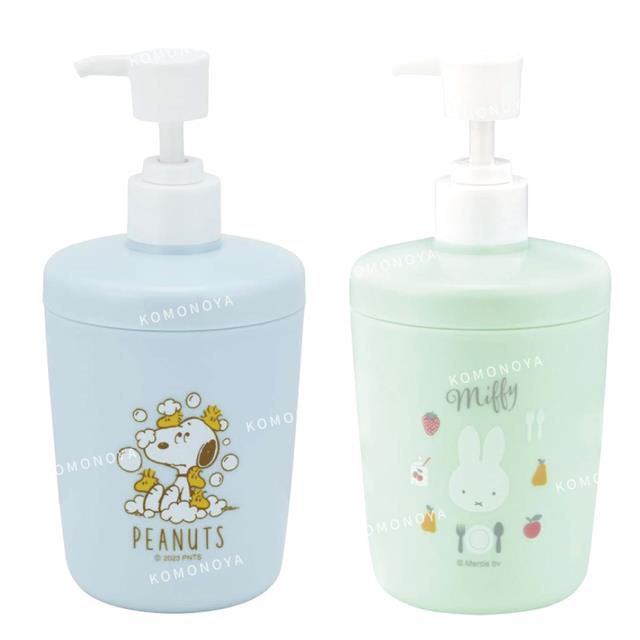 小禮堂 史努比 米飛兔 SKATER 按壓式空瓶 430ml SD1