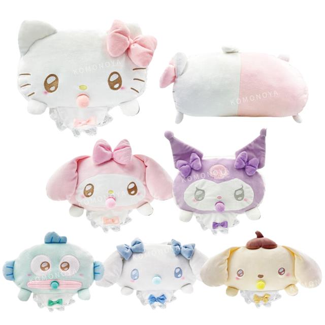 小禮堂 Sanrio 三麗鷗 造型玩偶抱枕 (嬰兒款) Kitty 酷洛米 人魚漢頓