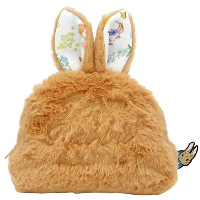 小禮堂 Peter Rabbit 彼得兔 絨毛造型化妝包 (耳朵款)