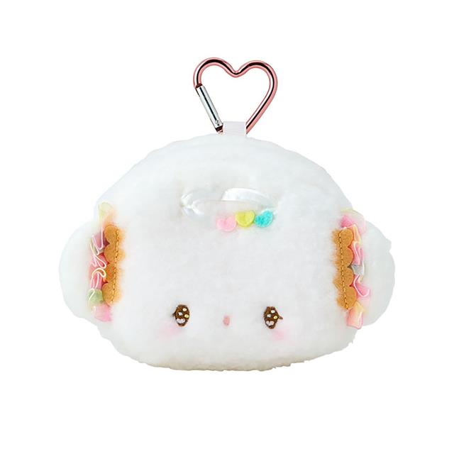 小禮堂 Sanrio 三麗鷗 小麥粉 絨毛玩偶化妝包附扣環 (小麥天使)
