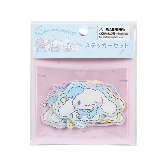 小禮堂 Sanrio 三麗鷗 大耳狗 造型貼紙組 20枚入 (喜拿睡衣派對)