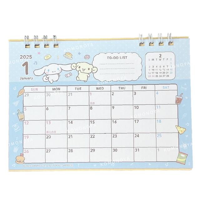 小禮堂 Sanrio 三麗鷗 大耳狗 2025 線圈小桌曆 (銅板小物)