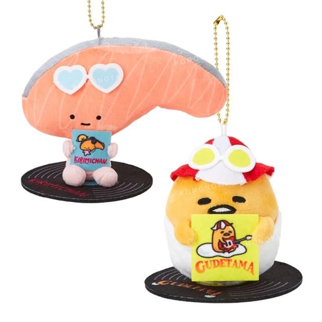 小禮堂 Sanrio 三麗鷗 絨毛玩偶吊飾 (夏日搖滾樂隊) 蛋黃哥 切片妞