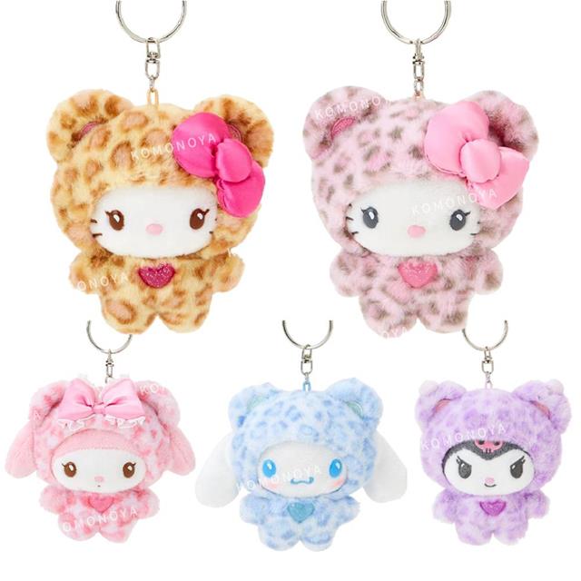 小禮堂 【限購】Sanrio 三麗鷗 絨毛玩偶吊飾 (熊熊豹一下) Kitty 美樂蒂 大耳狗 酷洛米