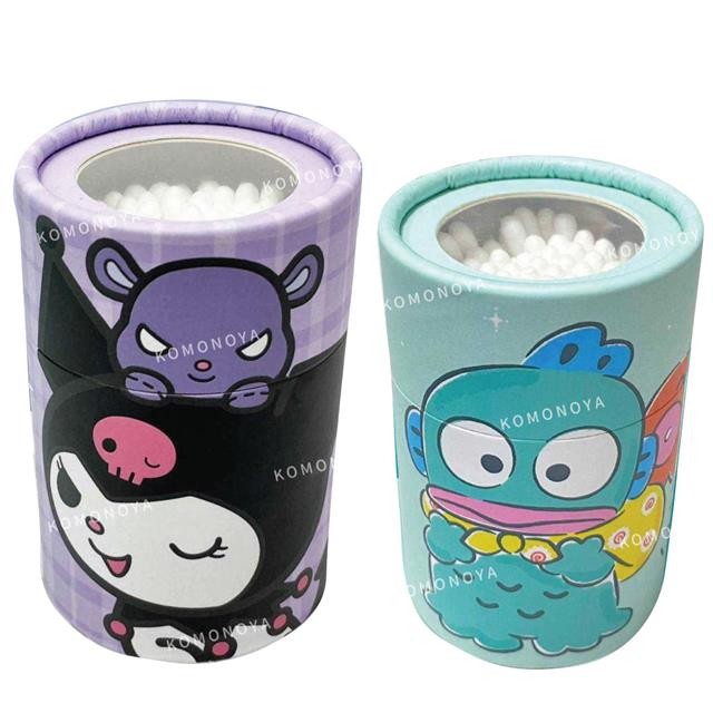 小禮堂 Sanrio 三麗鷗 抽籤筒棉花棒 100入 酷洛米 人魚漢頓