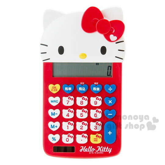 小禮堂 Hello Kitty 造型計算機《紅.大臉.大臉按鍵》12位元