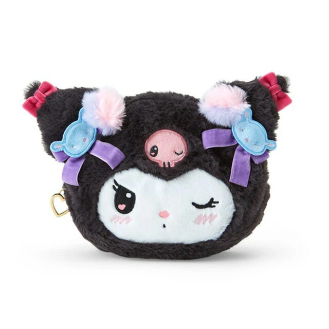 小禮堂 Sanrio 三麗鷗 酷洛米 絨毛造型化妝包 (甜蜜居家生活)