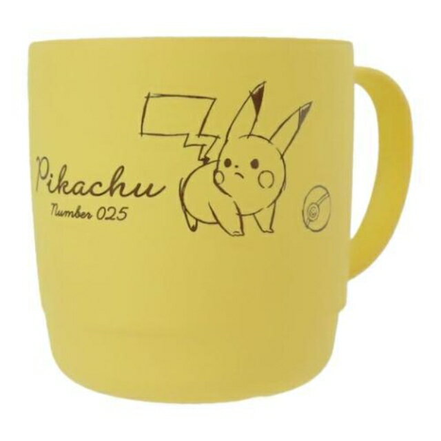 小禮堂 寶可夢 皮卡丘 樹脂馬克杯 300ml (黃線條款)