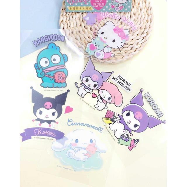 小禮堂 Sanrio 三麗鷗 大集合 創意防水大貼紙 (單張販售/隨機出貨)