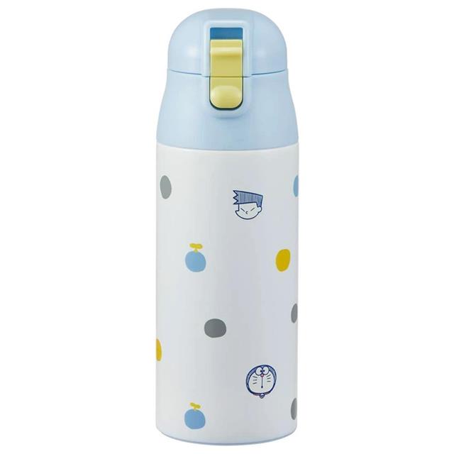小禮堂 SKATER 哆啦A夢 彈蓋式不鏽鋼保溫瓶 360ml SDPC4 (剪影款)
