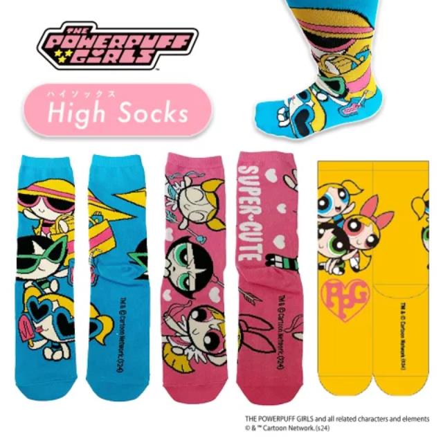 小禮堂 飛天小女警 棉質高筒長襪 23-25cm