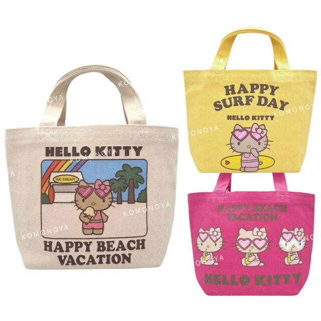 小禮堂 Sanrio 三麗鷗 Hello Kitty 帆布手提袋 (夏威夷)