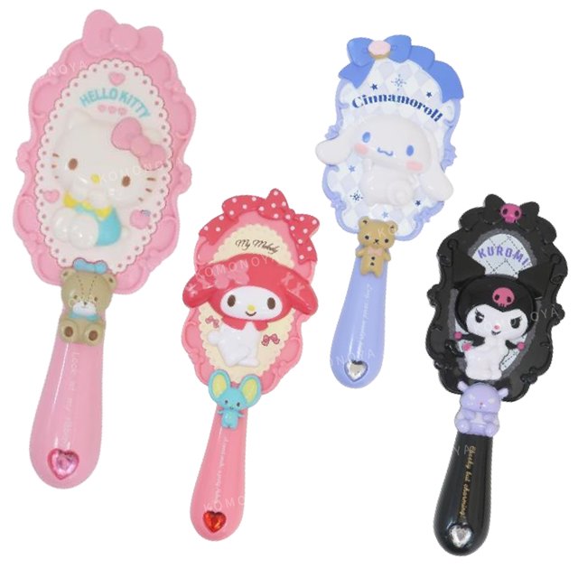 小禮堂 Sanrio 三麗鷗 造型氣墊梳 (圓框角色) Kitty 酷洛米 大耳狗 美樂蒂
