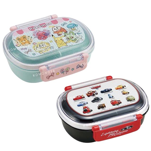 小禮堂 SKATER 雙扣便當盒 360ml QAF2BAAG (大集合款) 寶可夢 CARS