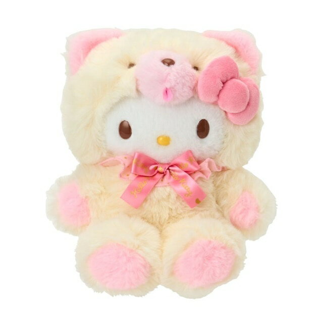 小禮堂 【限購排單不保單】Sanrio 三麗鷗 Hello Kitty 絨毛玩偶娃娃 (奶油小熊)