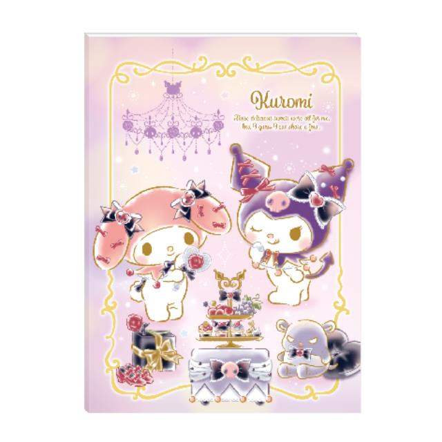 小禮堂 Sanrio 三麗鷗 美樂蒂 酷洛米 16K定頁筆記本 (下午茶)