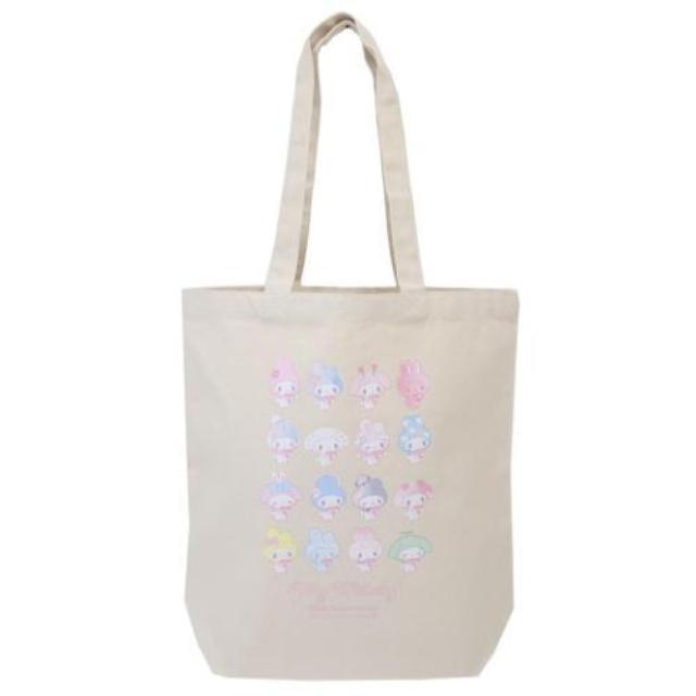 小禮堂 Sanrio 三麗鷗 美樂蒂 50週年紀念 手提帆布托特包 (裝扮款)