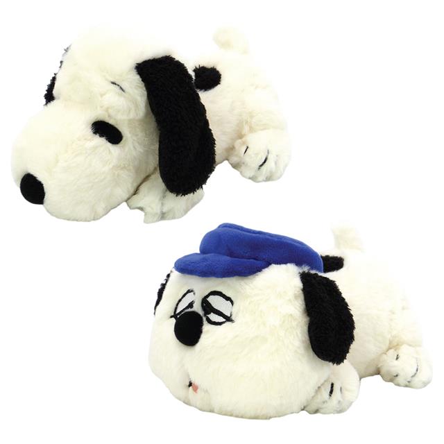 小禮堂 Snoopy 史努比 絨毛玩偶娃娃 S (趴姿款) 史努比 歐拉夫 安迪
