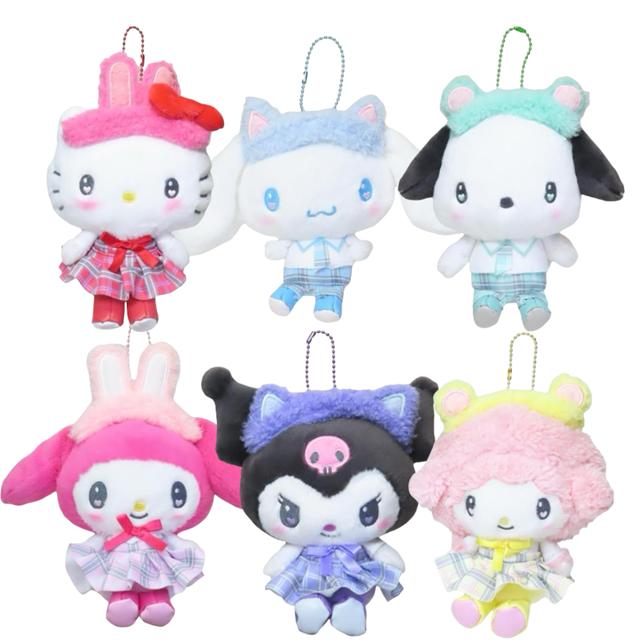 小禮堂 Sanrio 三麗鷗 絨毛玩偶娃娃 (應援動物學院款) Kitty 美樂蒂 酷洛米 大耳狗 帕恰狗
