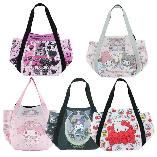 小禮堂 Sanrio 三麗鷗 手提氣球包 大 (美樂蒂50週年) Kitty美樂蒂 酷洛米