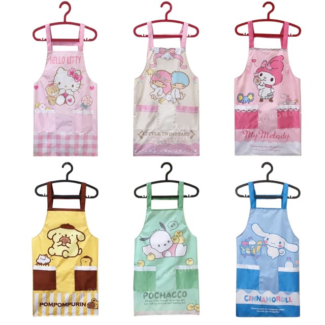 小禮堂 Sanrio 三麗鷗 成人綁帶式圍裙 Kitty 美樂蒂 大耳狗 布丁狗