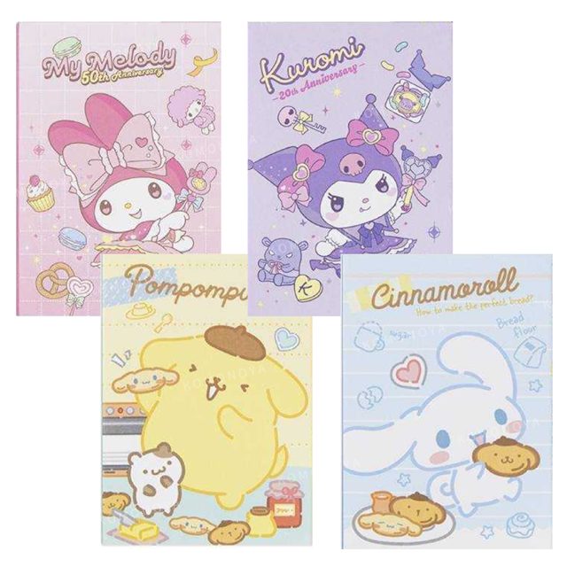 小禮堂 Sanrio 三麗鷗 多摺便條本 美樂蒂 酷洛米 布丁狗 大耳狗