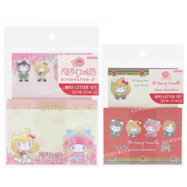小禮堂 Sanrio 三麗鷗 x 凡爾賽玫瑰 聯名 信封信紙組 (大集合)