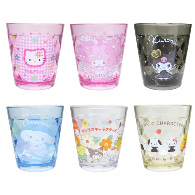 小禮堂 Sanrio 三麗鷗 透明塑膠杯 270ml (角色款) Kitty 美樂蒂 大耳狗