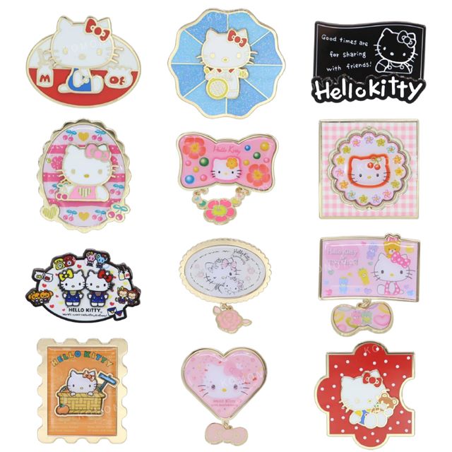 小禮堂 Sanrio 三麗鷗 Hello Kitty 造型合金徽章 (50週年系列)