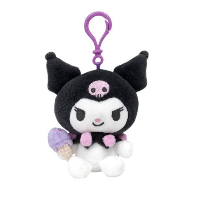 小禮堂 Sanrio 三麗鷗 酷洛米 絨毛玩偶吊飾 (冰淇淋款)