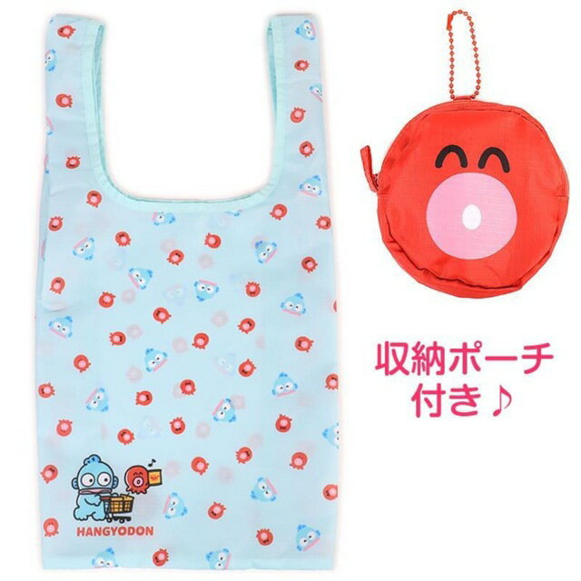 小禮堂 【限購排單不保單】Sanrio 三麗鷗 人魚漢頓 摺疊環保購物袋 (40週年 好友領結)