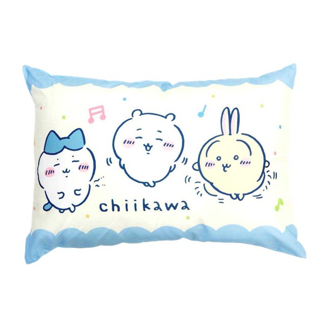小禮堂 Chiikawa 吉伊卡哇 成人方形柔軟枕頭 45x63cm (可愛集會)