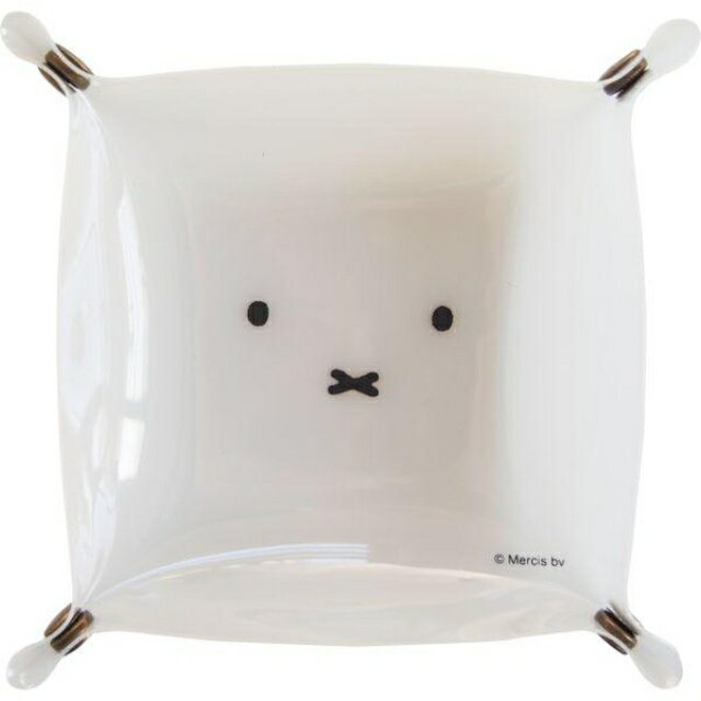 小禮堂 米飛兔 PVC收納盤 (白大臉款)