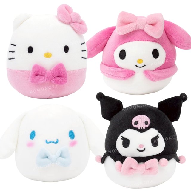 小禮堂 Sanrio 三麗鷗 Hello Kitty 絨毛玩偶娃娃 (圓滾滾蝴蝶結款)