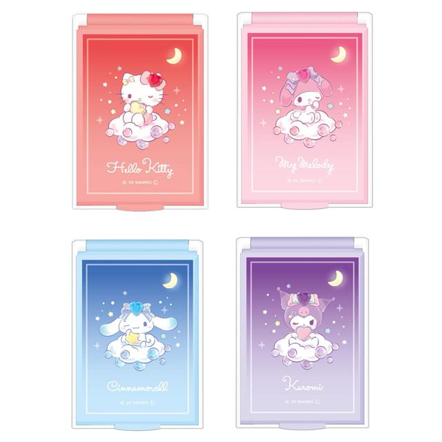 小禮堂 Sanrio 三麗鷗 隨身兩用鏡 (泡泡雲朵款)Kitty 美樂蒂 酷洛米 大耳狗