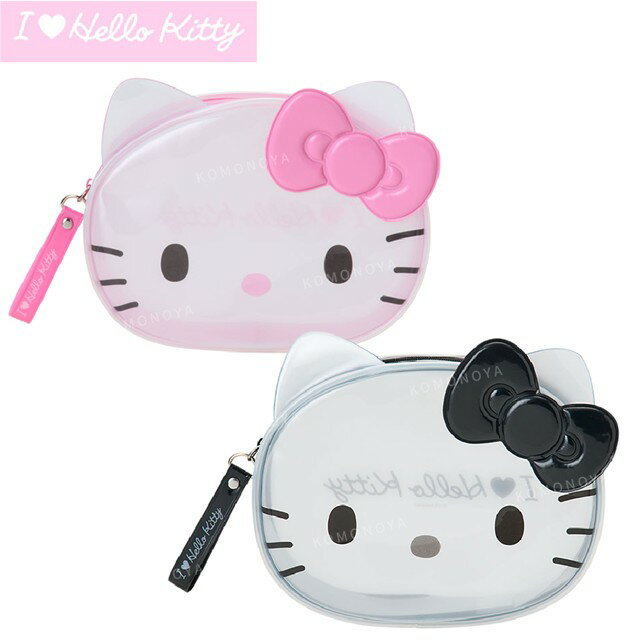 小禮堂 【排單不保單】Sanrio 三麗鷗 Hello Kitty PVC造型化妝包 (我愛Kitty)