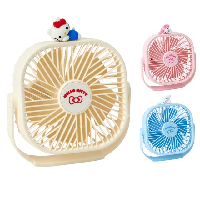 小禮堂 Sanrio 三麗鷗 USB造型桌上型電風扇 (角色款) Kitty 大耳狗 美樂蒂