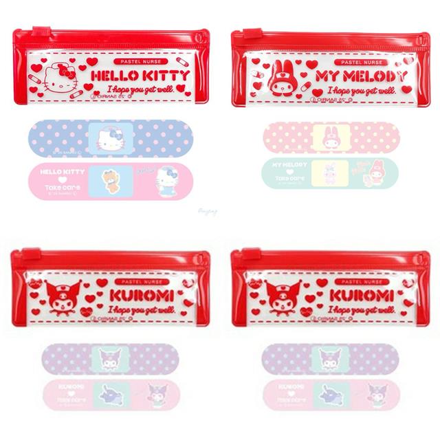 小禮堂 Sanrio 三麗鷗 造形OK蹦收納包組 (小護士款) Kitty 美樂蒂 酷洛米 大耳狗