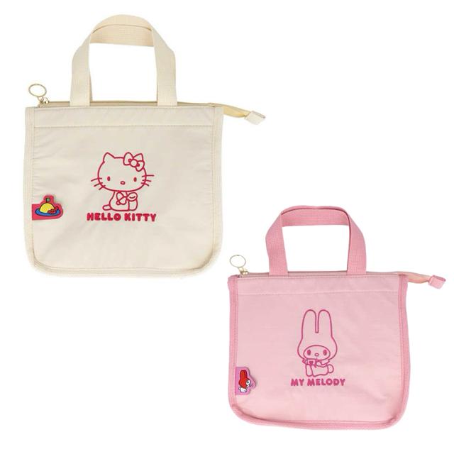 小禮堂 Sanrio 三麗鷗 保冷手提午餐袋 (坐姿款) Kitty 美樂蒂