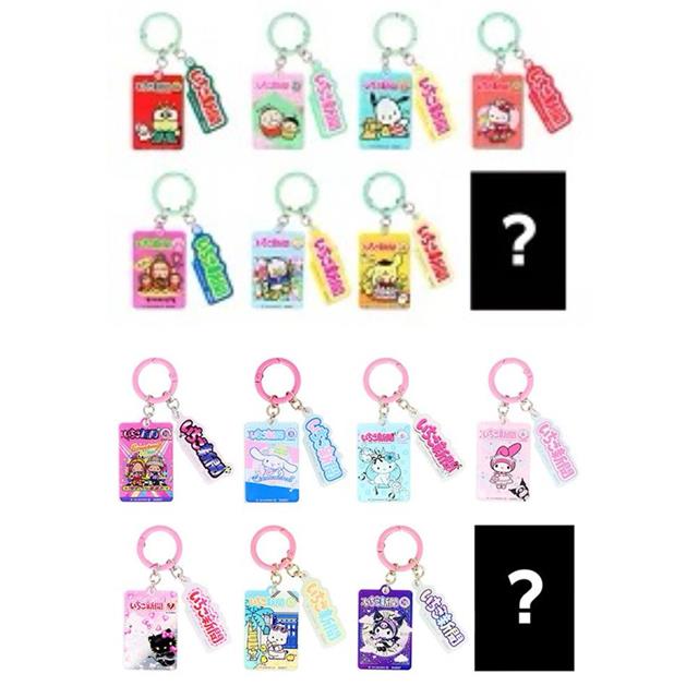 小禮堂 Sanrio 三麗鷗 大集合 壓克力鑰匙圈盲盒 全套八入組 (草莓新聞)
