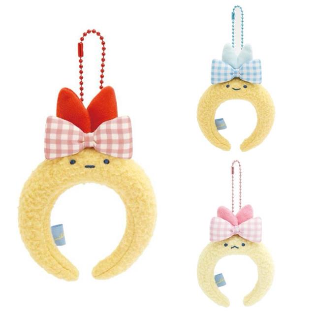 小禮堂 San-X 角落生物 絨毛造型髮箍吊飾 (炸蝦款)