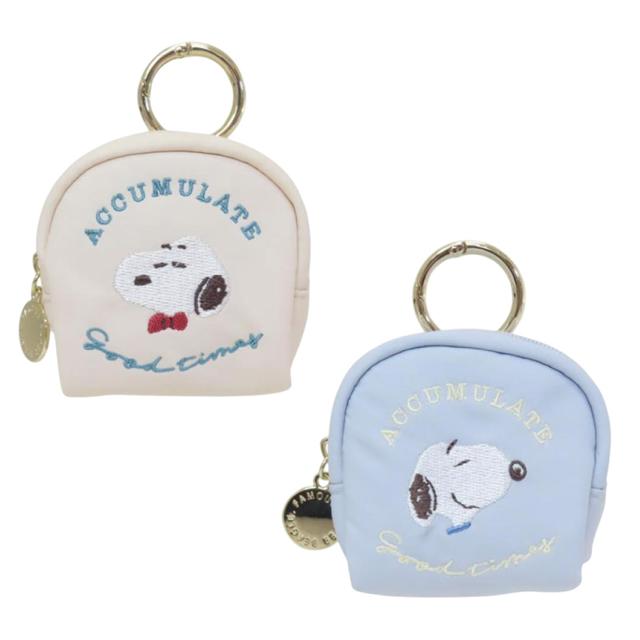 小禮堂 Snoopy 史努比 皮質小物收納包附扣環 (下午茶)