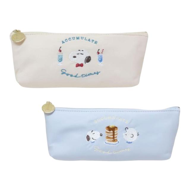 小禮堂 Snoopy 史努比 船型拉鍊筆袋 (下午茶)