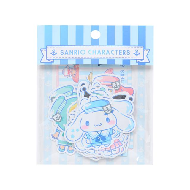 小禮堂 Sanrio 三麗鷗 造型貼紙組 (戀夏38℃水手服) Hello Kitty 美樂蒂 大耳狗 酷洛米