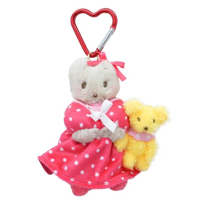 小禮堂 Sanrio 三麗鷗 兔媽媽 絨毛玩偶吊飾 (點點洋裝款)